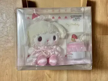 마이멜로디 봉제 인형 & 액세서리 케이스 세트 딸기 휘핑 케이크