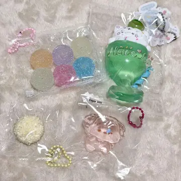 스퀴즈 kikisquishy 멜론소다 샤리샤리 구슬 보야보야 파우치