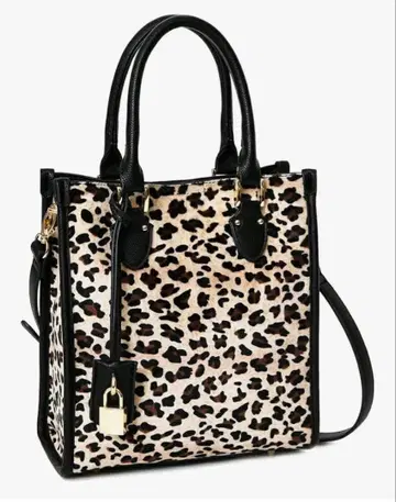 레오파드 무늬 숄더백