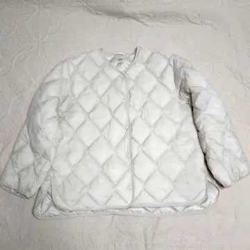 UNIQLO 화이트 베이지 퀼팅 아우터 XL