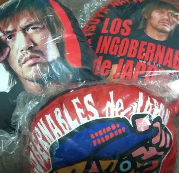 미사용 새상품 신일본 프로레슬링 나이토 테츠야 쿠션 3개 세트 로스인고