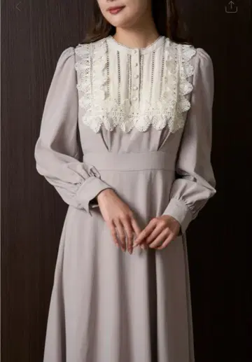 Le Grand Midi Dress -rose beige- M