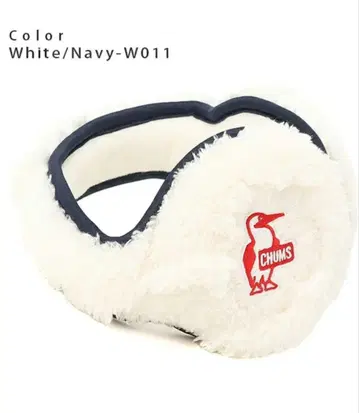 참스 엘모 플리스 귀도리 White/Navy-W011