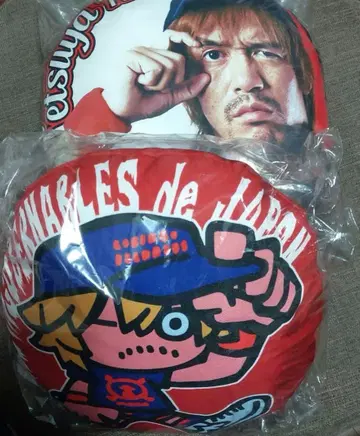 미사용 새상품 신일본 프로레슬링 나이토 테츠야 쿠션 세트 로스인고