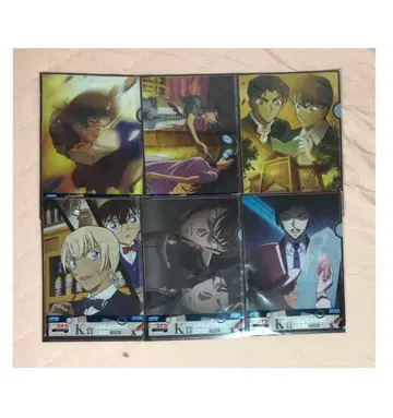 세가 럭키 쿠지 명탐정 코난 K상 클리어 파일 세트 전 6종