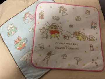 시나모롤 짱구는 못말려(크레용 신짱) 타월 손수건