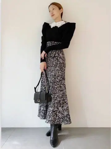 SNIDEL 패널 바리에 스커트