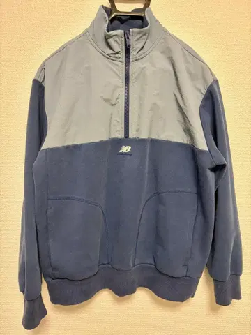 new balance 하프 지퍼 트레이닝복 L 네이비
