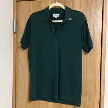 LACOSTE 클래식 핏 피케 셔츠 US S 다크 그린