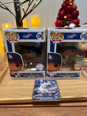 오타니 쇼헤이 Funko 피규어 & topps 베이스볼 카드 (케이스입)