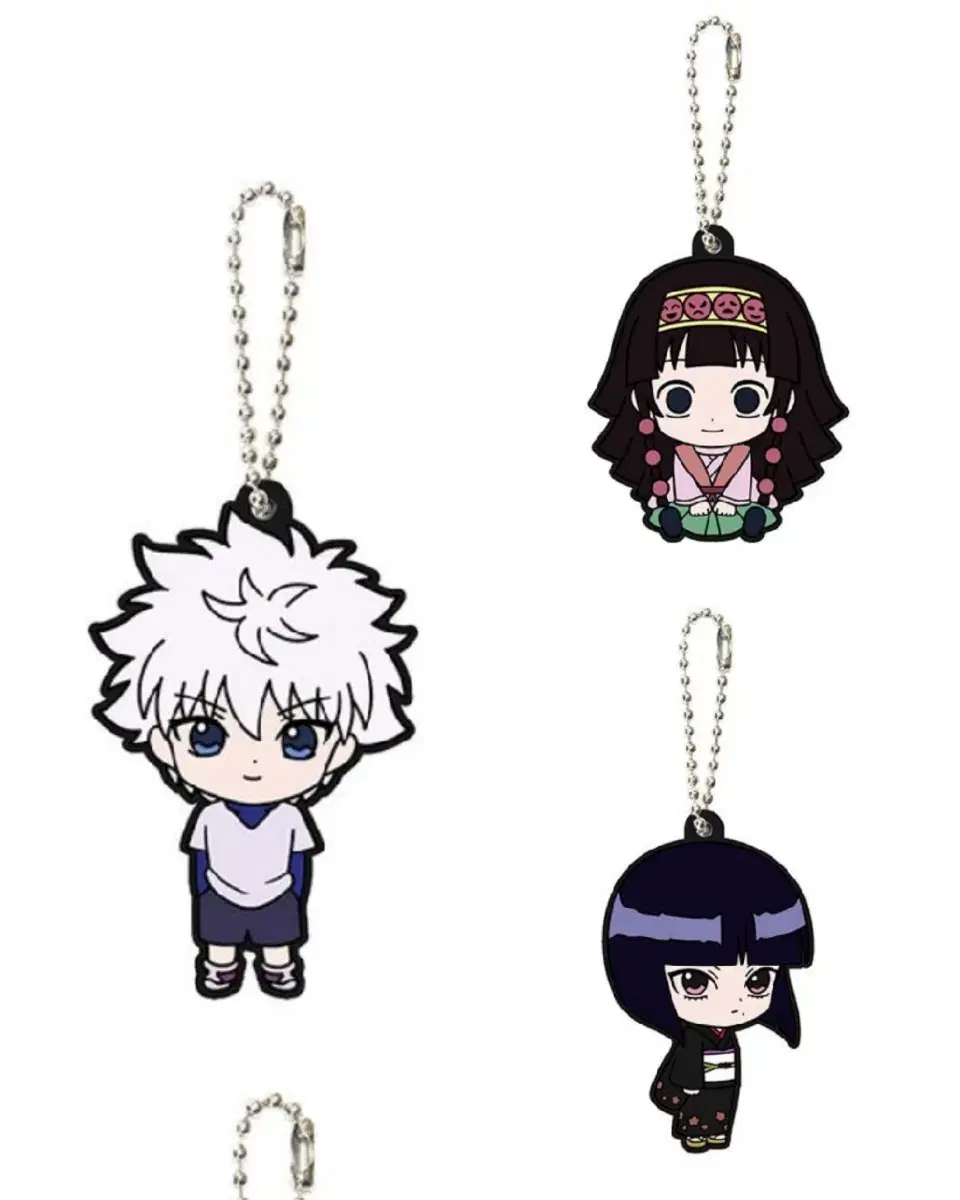 Killua Alluka Kalluto bulk capsule rubber keychain sealed Hunter x Hunter gacha