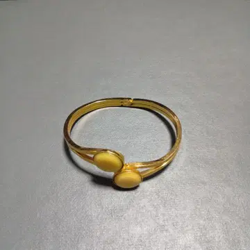 골드 더블 스톤 팔찌 프리 사이즈