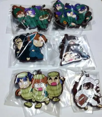 데포라바! 닌타마 란타로 닥타케 닌자대 최강의 군사 키링 6종 세트