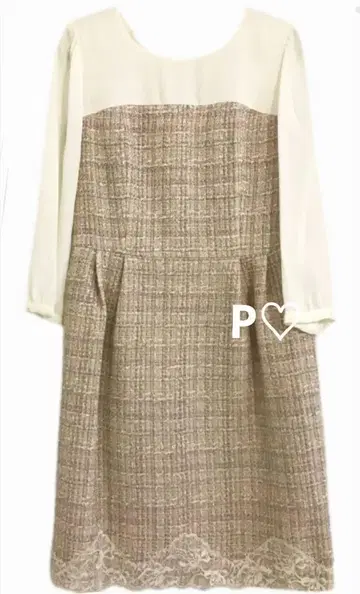 레스 빠세 트위드 도킹 원피스