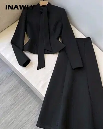 예복 상복 INAWLY 블랙 원피스 수트