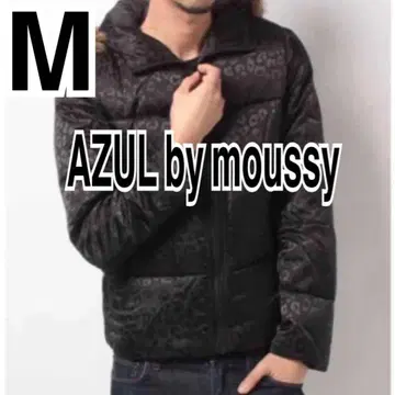 [미사용 새상품] AZUL by moussy M 레오파드 무늬 다운 자켓