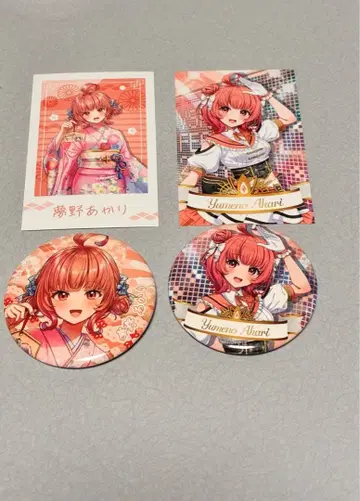 브이스포! 유메노 아카리 캔뱃지 폴라로이드풍 카드