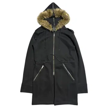unknown zip up fur design hoodie Y2K 갸루