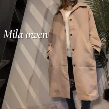 Mila owen 스텐 컬러 코쿤 코트 S M