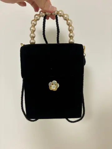 블랙 벨벳 파티 백