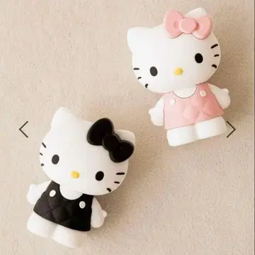 HELLO KITTY ] 퀼팅 피규어 블랙