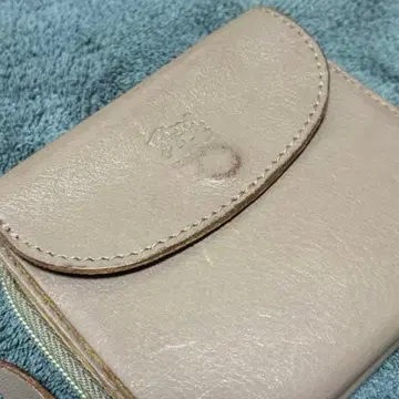 IL BISONTE 베이지 접이식 지갑