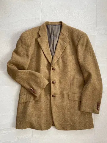 구 로고 NewYorker 머스타드 컬러 테일러드 자켓 빈티지