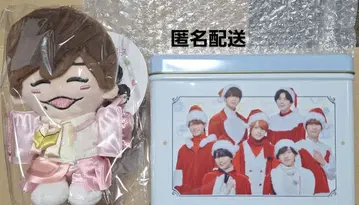 나니와단시 나가오 켄토 치비 봉제 인형 + 로손 크리스마스 캔