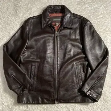 90s 바나나리퍼블릭 가죽 자켓 스윙탑 카라 부착 주름