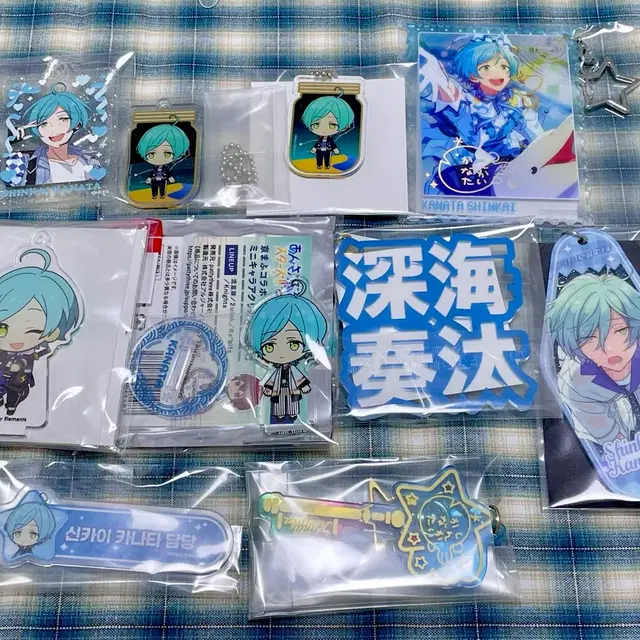 앙스타 신카이 카나타 아크릴 뱃지 스탠드 키링 키챰