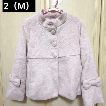 GALLERY VISCONTI 핑크 숏코트 2 M 리본