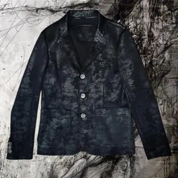 y2k 칠흑 가공 테일러드 자켓 모드 헤이세이 시크 스타일 v