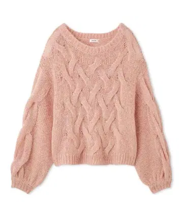 FRAY I.D 프레이 아이디 케이블 짜임 모헤어 라메 니트 풀오버