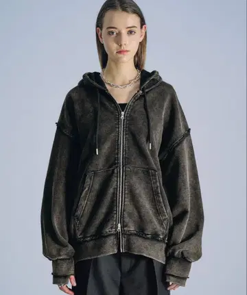 selle glant 헤비웨이트 더블 지퍼 후드티