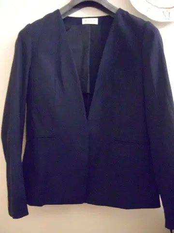 PLST 플라스테 노카라 스트레치 자켓 네이비 L