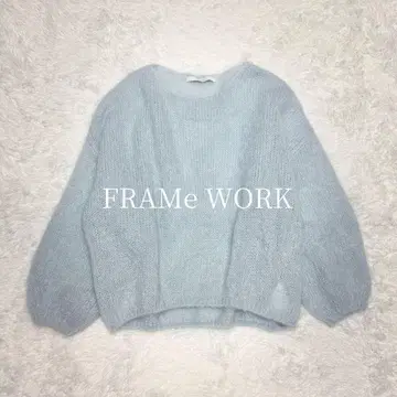 24년 컨디션 최상 FRAMe WORK 모헤어 Mix 로우게이지 니트