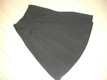 에네스베 롱 스커트 블랙 38