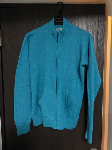 초고급 알파카모 터콰이즈 드라이버즈 니트 사이즈 38