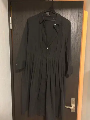 유니클로 +J 블랙 셔츠 원피스 S 사이즈