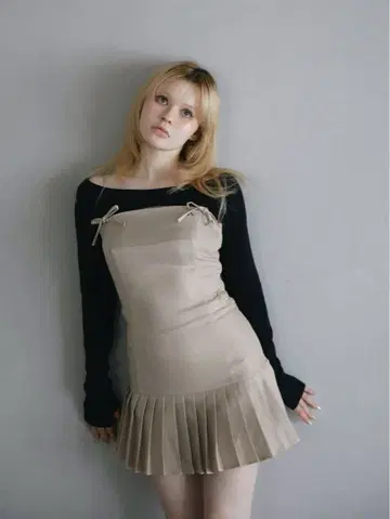 andmary Karen knit set mini dress