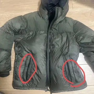 THE NORTH FACE 후드 부착 다운 자켓 L 사이즈