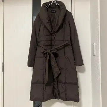 루소크 롱 다운 코트 브라운