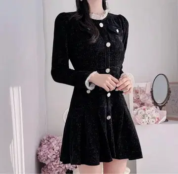 성인식 2차 모임 드레스 블랙 미니