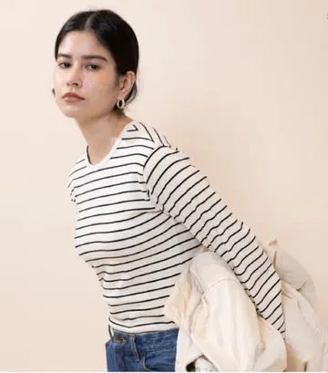 새상품 SEA ROOM LYNN 소프트 웜 보더 티셔츠