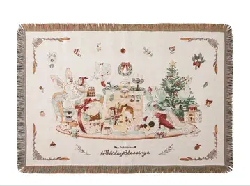 포켓몬 포켓몬 센터 크리스마스 자카드 담요 담요