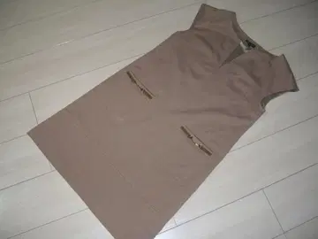 인디비 따뜻한 오버롤 스커트 튜닉 원피스 카멜 M