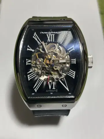 DANIEL & DOUGLAS 자동 와인딩 시계 토노형 블랙