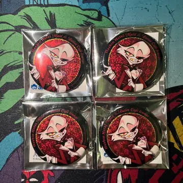 해즈빈 호텔 애니메이트 카페 엔젤 더스트 캔뱃지 4개 세트