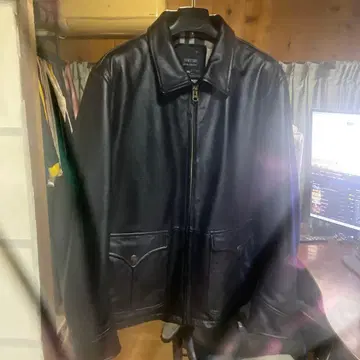 블랙 가죽 싱글 라이더 자켓