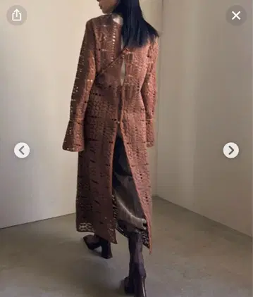 AMERI 2WAY GEOMETRIC LACE LONG TOP